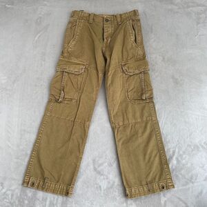 Vintage GAP Cargo Pants Men 30x30 (Tag 28) Brown Paratrooper Baggy Military Adju